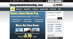 Desktop Screenshot of bluegelwebsitehosting.com